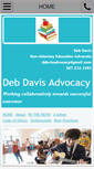 Mobile Screenshot of debdavisadvocacy.com